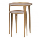 Set de 2 tables d'appoint en métal doré AFFARE