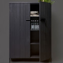 Armoire bois rangement contemporaine-BETTY