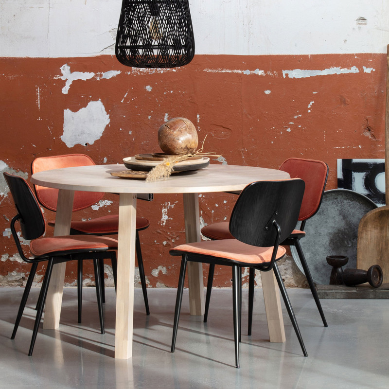 Table ronde rallonge scandinave-JOODIE