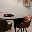 Table ronde bois recyclé-TIDJY