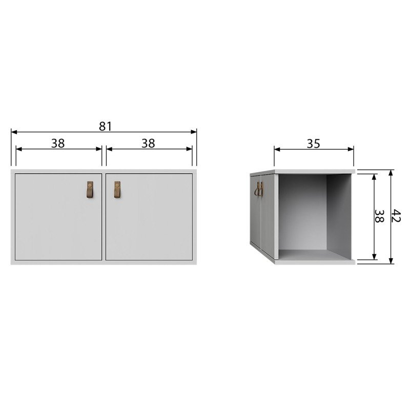 Meuble TV design 2 comportements - LUC