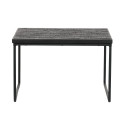 Table d'appoint carré en bois noir - TONDU