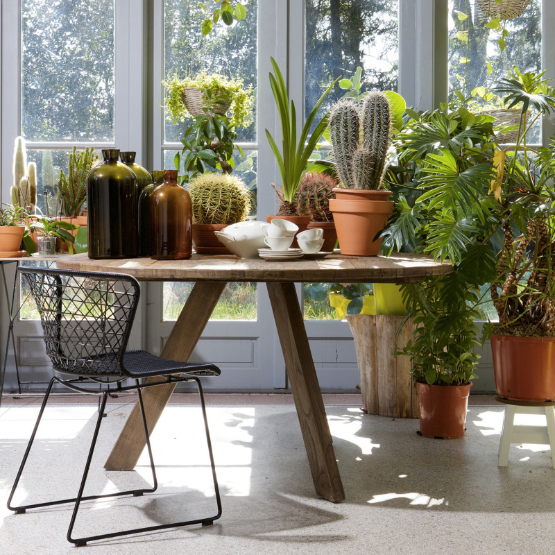 Table à manger en bois d'orme - TONDO