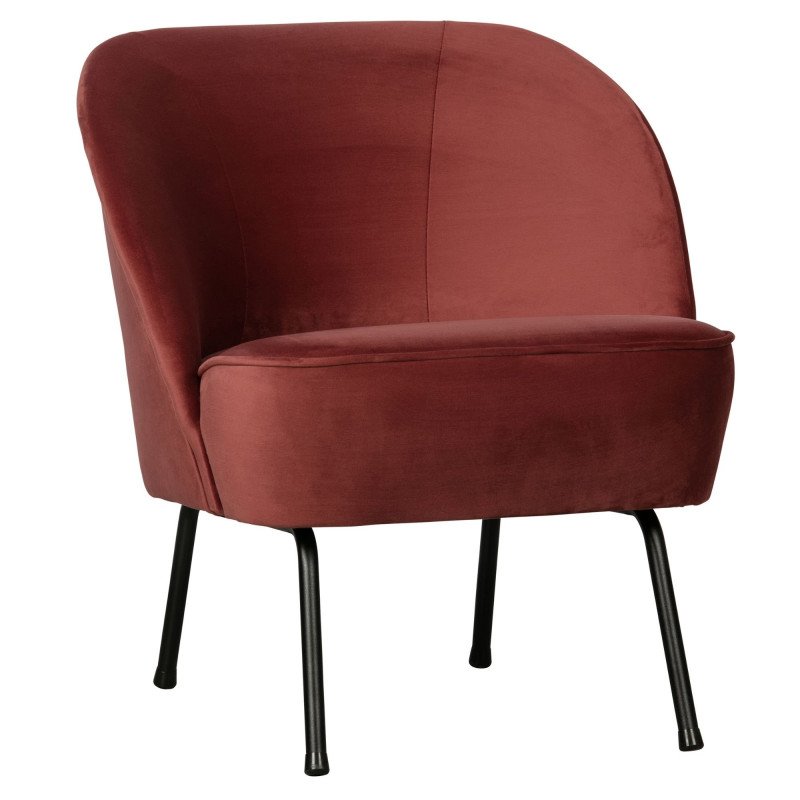 Fauteuil cocktail velours VOGUE