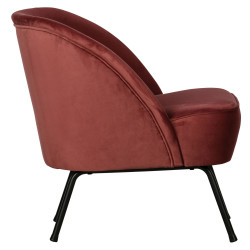 Fauteuil cocktail velours VOGUE