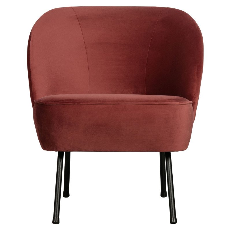 Fauteuil cocktail velours VOGUE