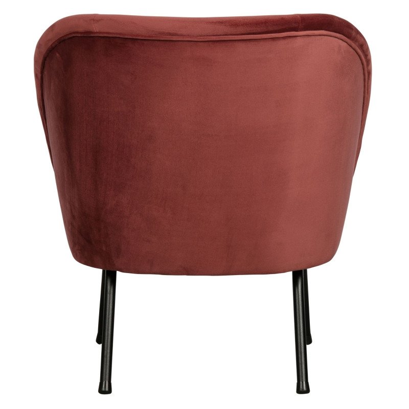 Fauteuil cocktail velours VOGUE