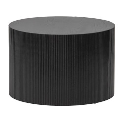 Table basse ronde noir design - SOSO