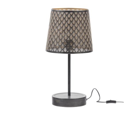 Lampe de table design en métal noir KARL
