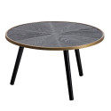 Table d'appoint ronde en bois et métal - ONDINE