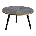 Table d'appoint ronde en bois et métal - ONDINE