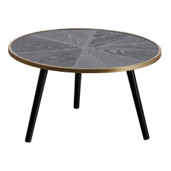 Table d'appoint ronde en bois et métal - ONDINE
