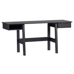 Bureau moderne en bois de pin noir DONKEY