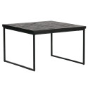 Table d'appoint carré en bois noir - TONDU