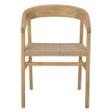 Chaise en bois naturel et corde POUPETTE