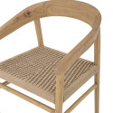 Chaise en bois naturel et corde POUPETTE