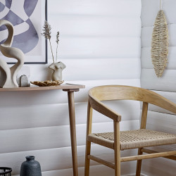 Chaise en bois naturel et corde POUPETTE