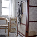 Paravent en bois naturel et rotin marron AUGUSTE