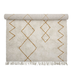 Tapis en coton avec motifs abstraits HUSO