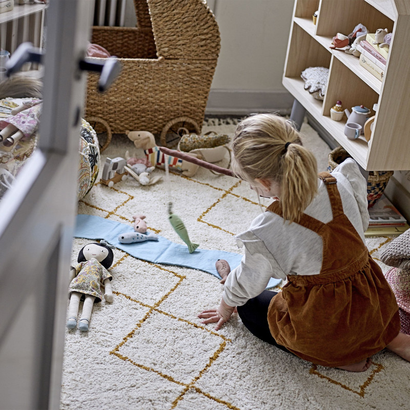 Tapis en coton avec motifs abstraits HUSO