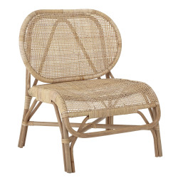Chaise vintage en rotin naturel ROSALIE