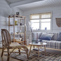 Chaise vintage en rotin naturel ROSALIE