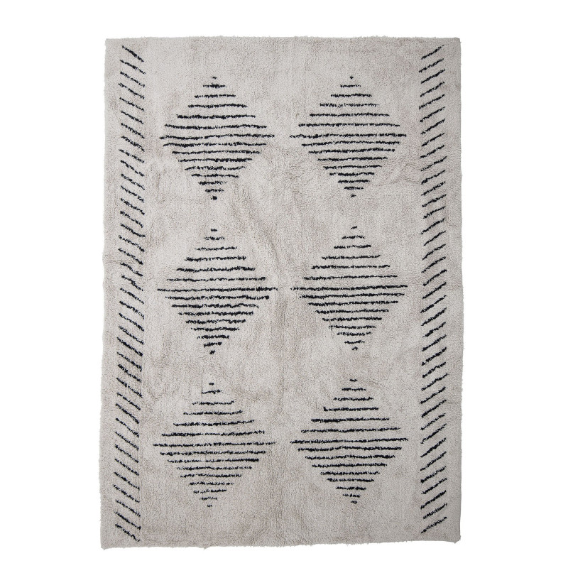 Tapis 200x140cm en coton à motifs JEGOR