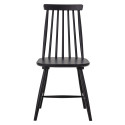 Chaise avec barreaux en bois noir DANIELLE