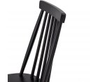 Chaise avec barreaux en bois noir DANIELLE