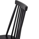 Chaise avec barreaux en bois noir DANIELLE
