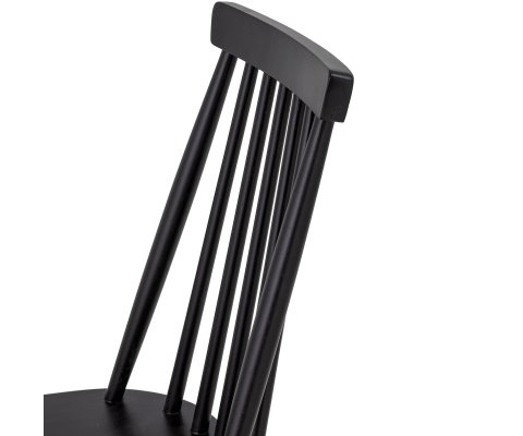 Chaise avec barreaux en bois noir DANIELLE