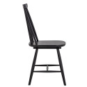Chaise avec barreaux en bois noir DANIELLE
