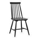 Chaise avec barreaux en bois noir DANIELLE