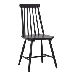 Chaise avec barreaux en bois noir DANIELLE