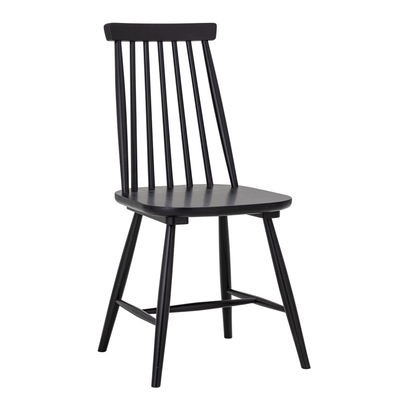 Chaise avec barreaux en bois noir DANIELLE