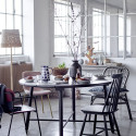 Chaise avec barreaux en bois noir DANIELLE