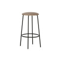 Lot de 2 tabourets de bar minimaliste en velours PAULSEN