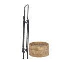 Table d'appoint atypique ronde 33x74cm en rotin DEVA