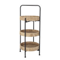 Table d'appoint atypique ronde 33x74cm en rotin DEVA
