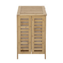 Panier à linge rectangulaire 51,5x56,5cm en bambou naturel ADEN