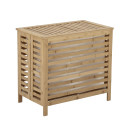 Panier à linge rectangulaire 51,5x56,5cm en bambou naturel ADEN