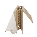 Panier à linge rectangulaire 51,5x56,5cm en bambou naturel ADEN