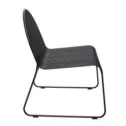 Chaise en métal style industriel noir CHIPIE