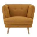 Fauteuil lounge rembourré orange PUMPKIN