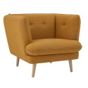 Fauteuil lounge rembourré orange PUMPKIN