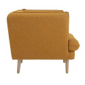 Fauteuil lounge rembourré orange PUMPKIN