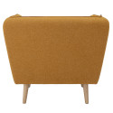 Fauteuil lounge rembourré orange PUMPKIN