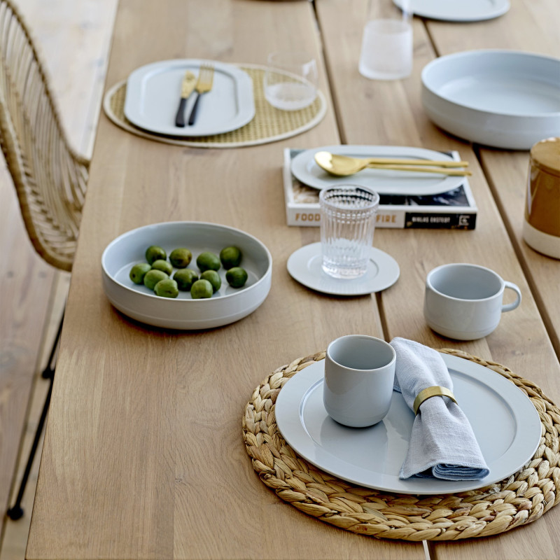 Table à manger rectangulaire 200x95 en bois et métal BERNADETTE