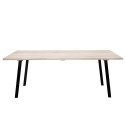 Table à manger rectangulaire 145x55 en bois et métal MYRIAME