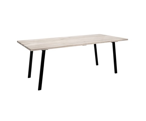 Table à manger rectangulaire 145x55 en bois et métal MYRIAME